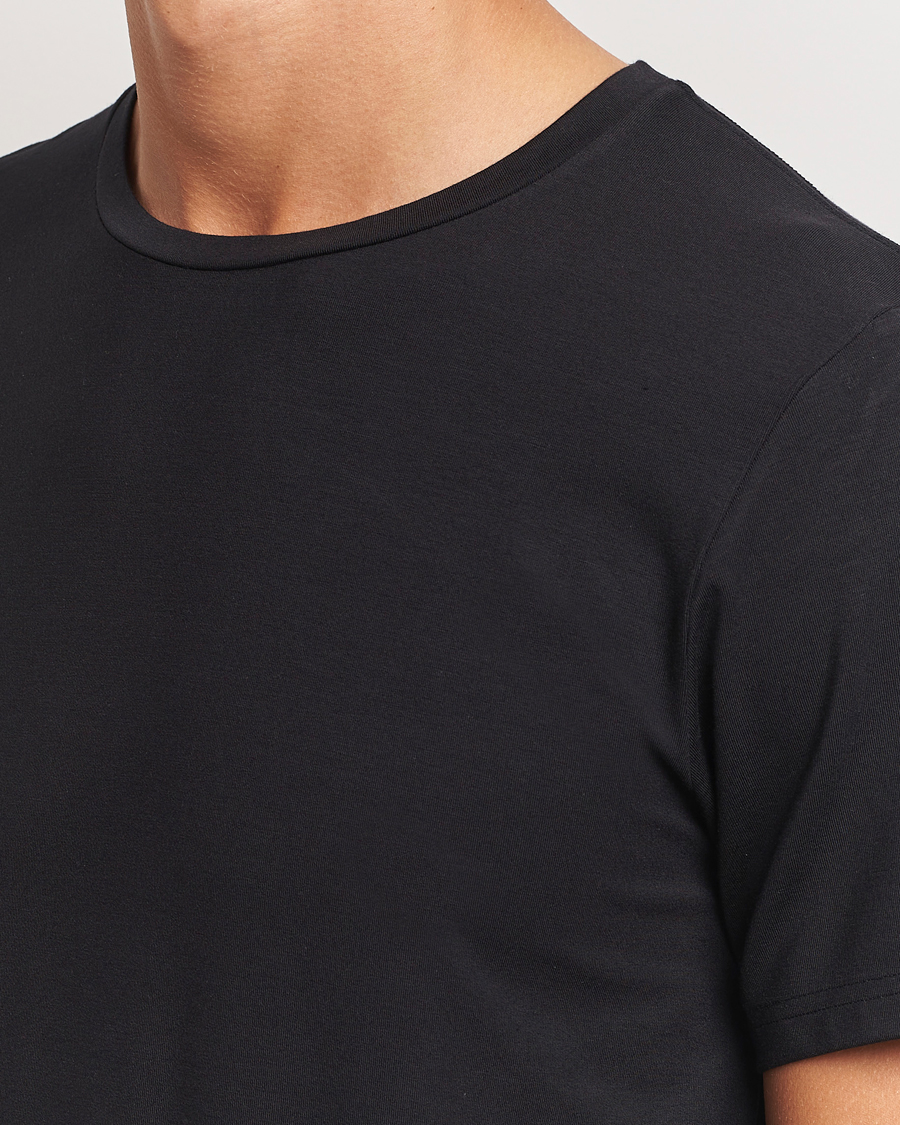 Hombres | Camisetas | Bread & Boxers | Tencel Crew Neck T-Shirt Black