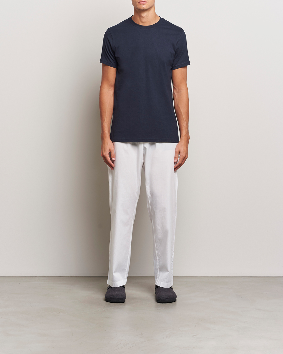 Hombres | Camisetas | Bread & Boxers | Crew Neck Regular T-Shirt Dark Navy