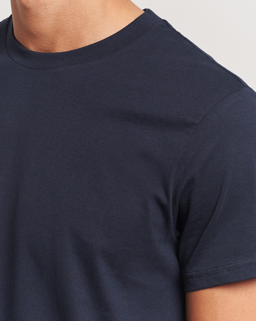 Hombres | Camisetas | Bread & Boxers | Crew Neck Regular T-Shirt Dark Navy