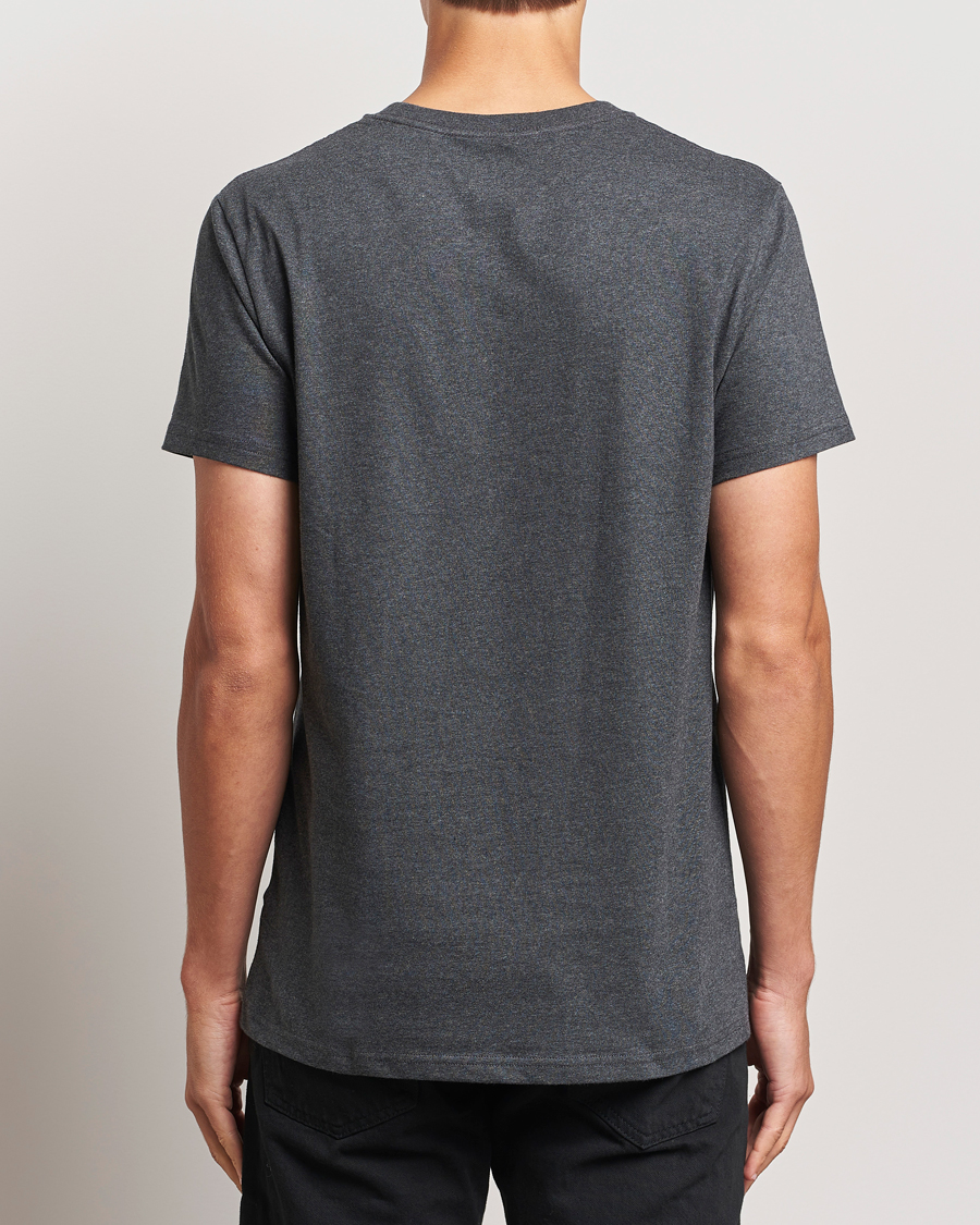 Hombres | Camisetas | Bread & Boxers | Heavy Cotton Crew Neck T-Shirt Dark Grey Melange