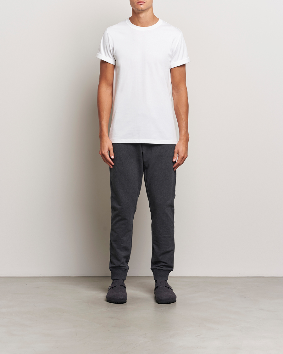 Hombres | Camisetas | Bread & Boxers | Roll-Up Crew Neck T-Shirt White