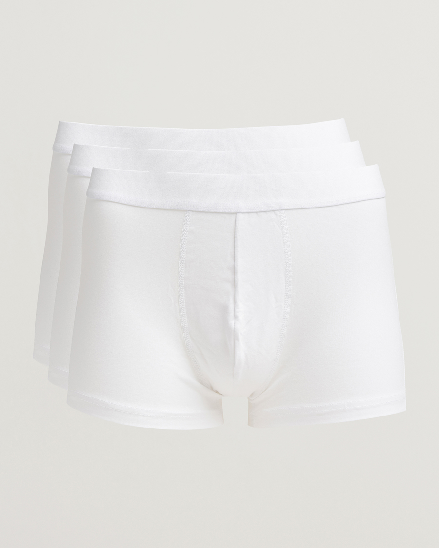 Hombres | Ropa interior y calcetines | Bread & Boxers | 3-Pack Trunk White