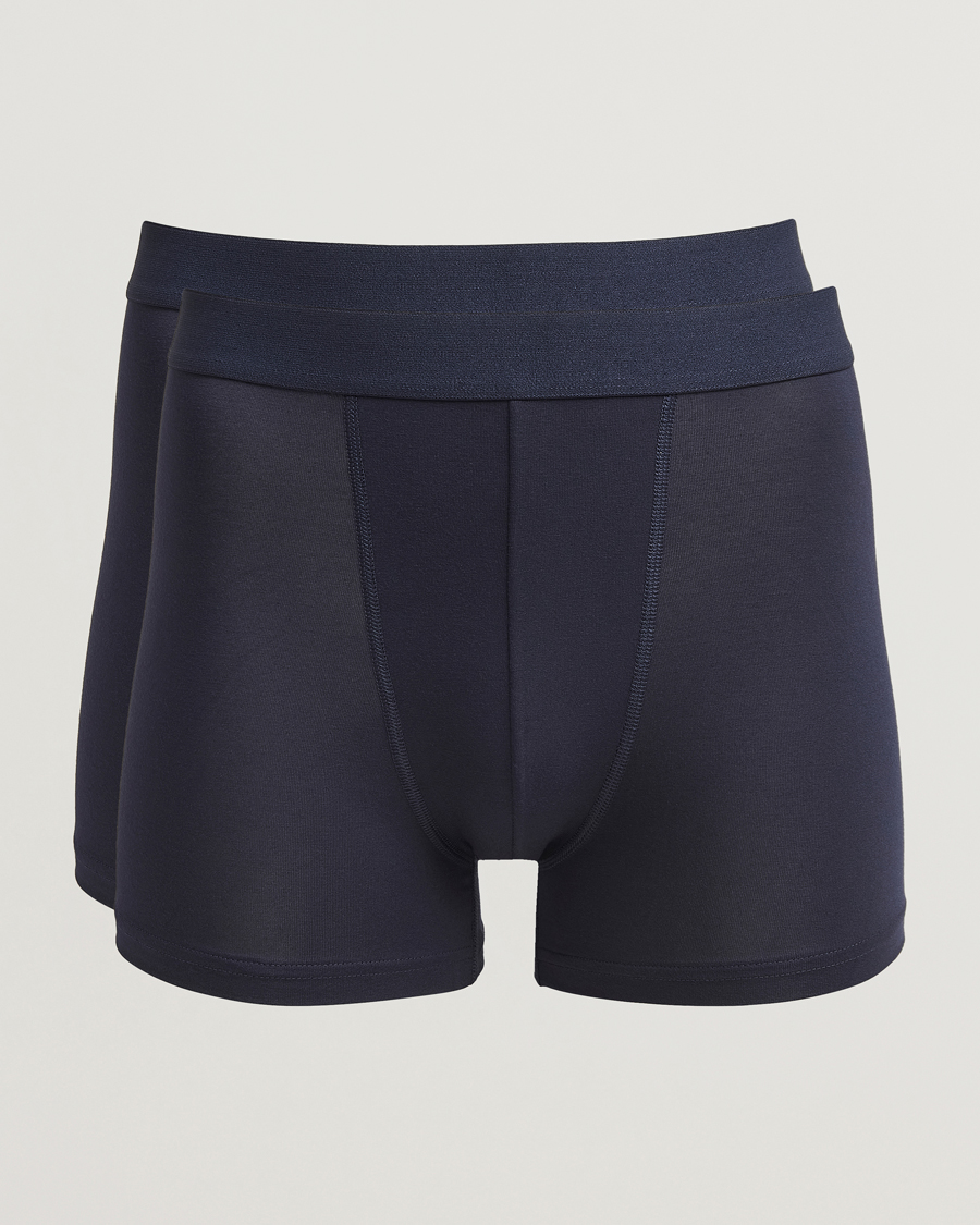 Hombres | Ropa interior y calcetines | Bread & Boxers | 2-Pack Boxer Breif Modal Dark Navy