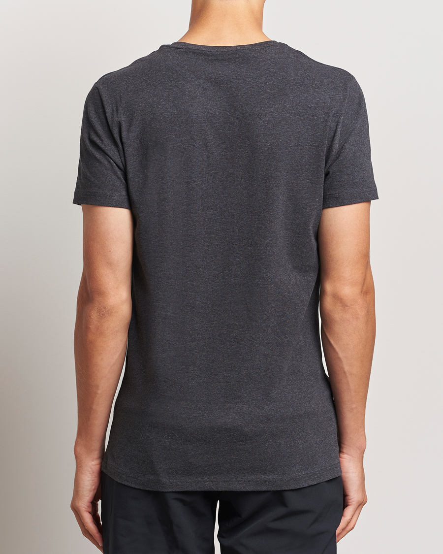 Hombres | Camisetas | Bread & Boxers | 2-Pack Crew Neck T-Shirt Dark Grey Melange