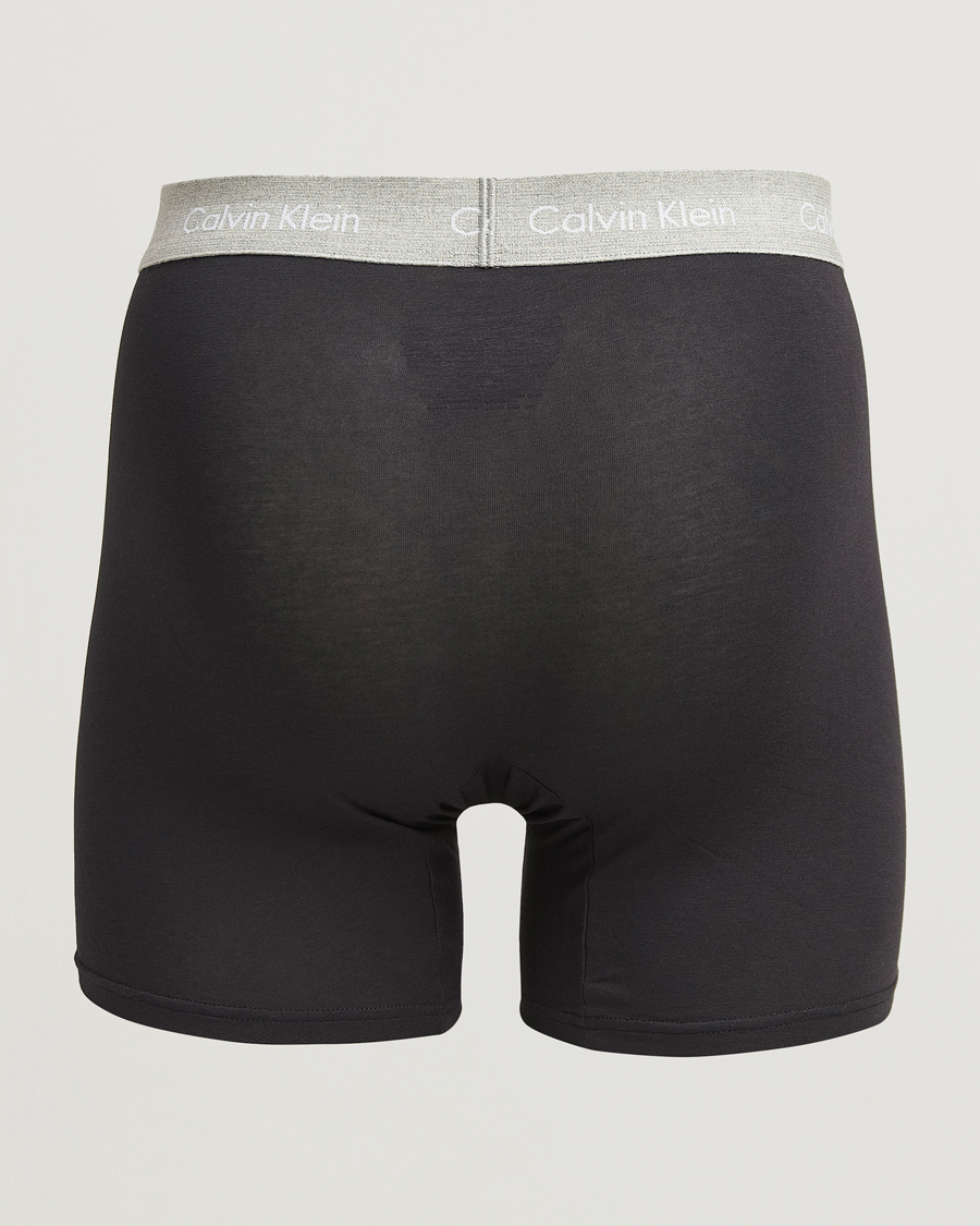 Hombres | Ropa interior y calcetines | Calvin Klein | Cotton Stretch 3-Pack Boxer Brief Black