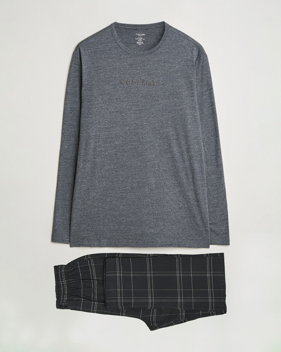 Hombres | Pijamas y batas | Calvin Klein | Cotton Pyjama Set Charcoal/Black