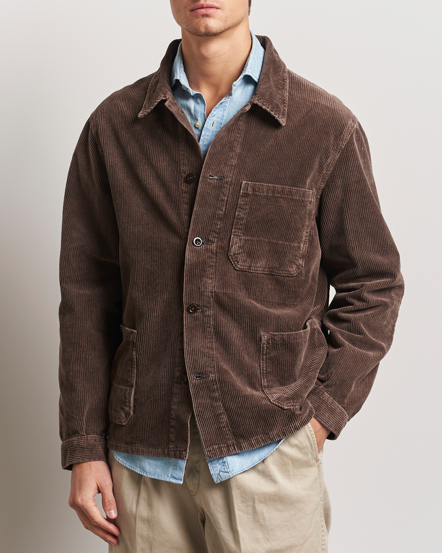 Hombres | Abrigos y chaquetas | Polo Ralph Lauren | Unlined Field Jacket Hanford Brown Repair