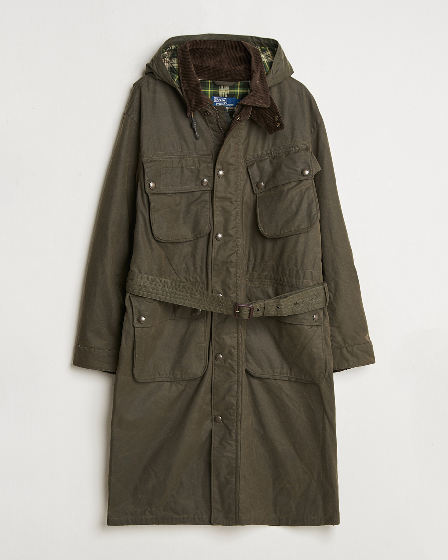 Hombres | Abrigos y chaquetas | Polo Ralph Lauren | Stewart Belted Coat Oil Cloth Green