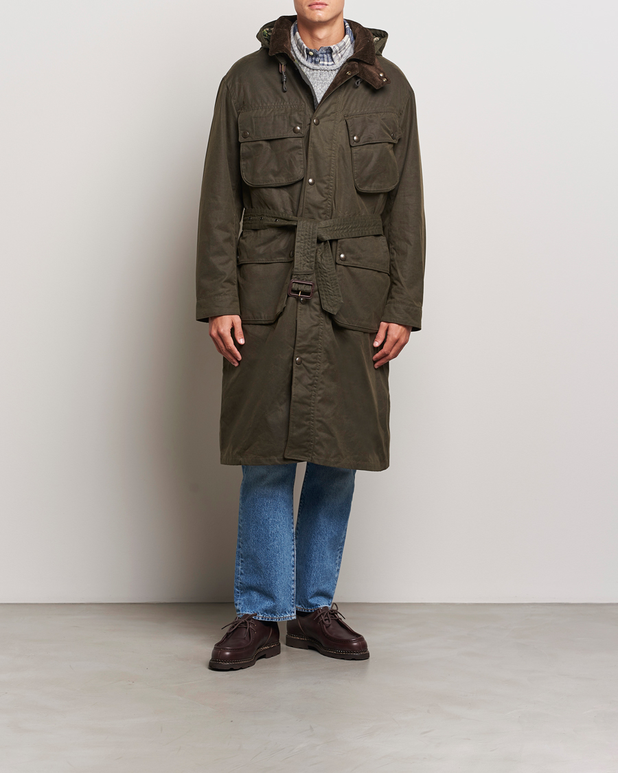 Hombres | Abrigos y chaquetas | Polo Ralph Lauren | Stewart Belted Coat Oil Cloth Green