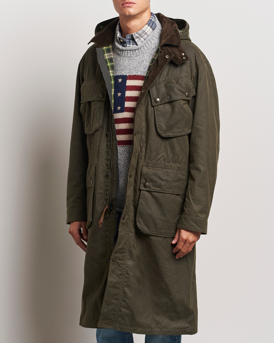 Hombres | Abrigos y chaquetas | Polo Ralph Lauren | Stewart Belted Coat Oil Cloth Green