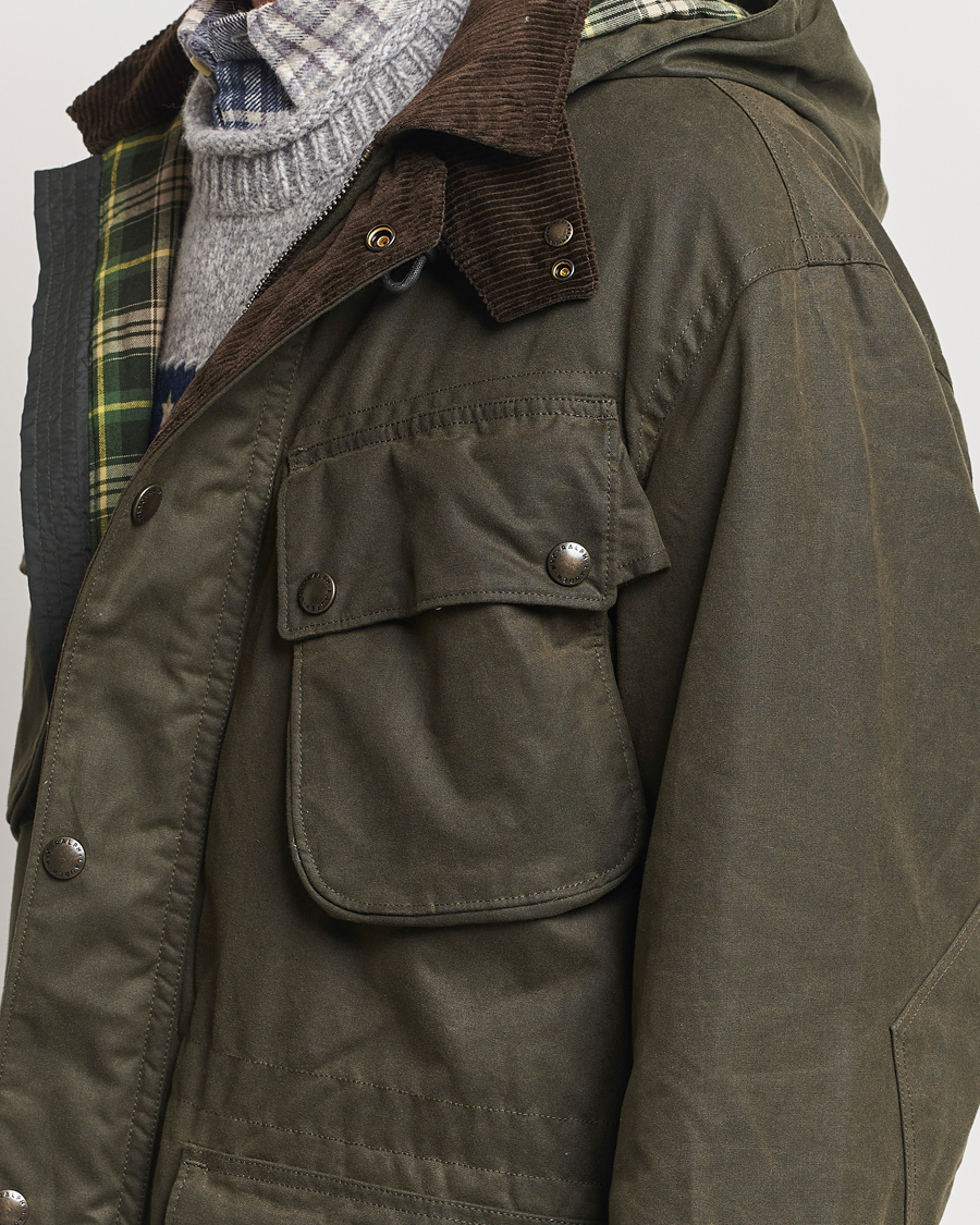 Hombres | Abrigos y chaquetas | Polo Ralph Lauren | Stewart Belted Coat Oil Cloth Green