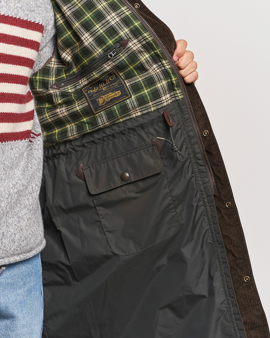 Hombres | Abrigos y chaquetas | Polo Ralph Lauren | Stewart Belted Coat Oil Cloth Green