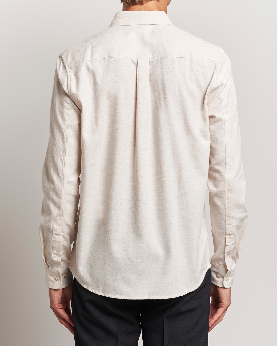 Hombres | Camisas | KnowledgeCotton Apparel | Regular Fit Melange Flannel Shirt Greish