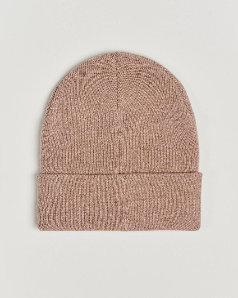 Hombres | KnowledgeCotton Apparel Double Layer Wool Beanie Light Beige | KnowledgeCotton Apparel | Double Layer Wool Beanie Light Beige