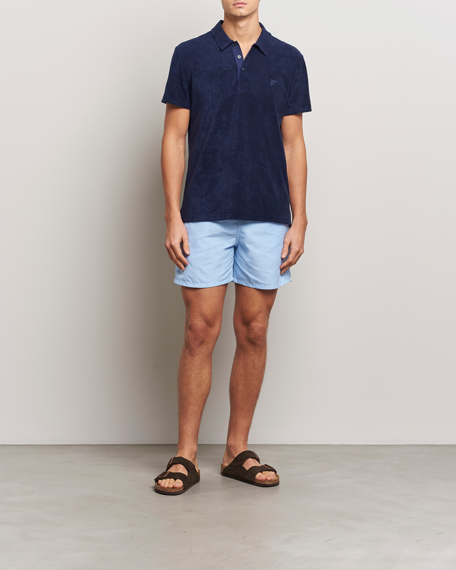 Hombres | Polos | Vilebrequin | Phoenix Terry Polo Bleu Marine