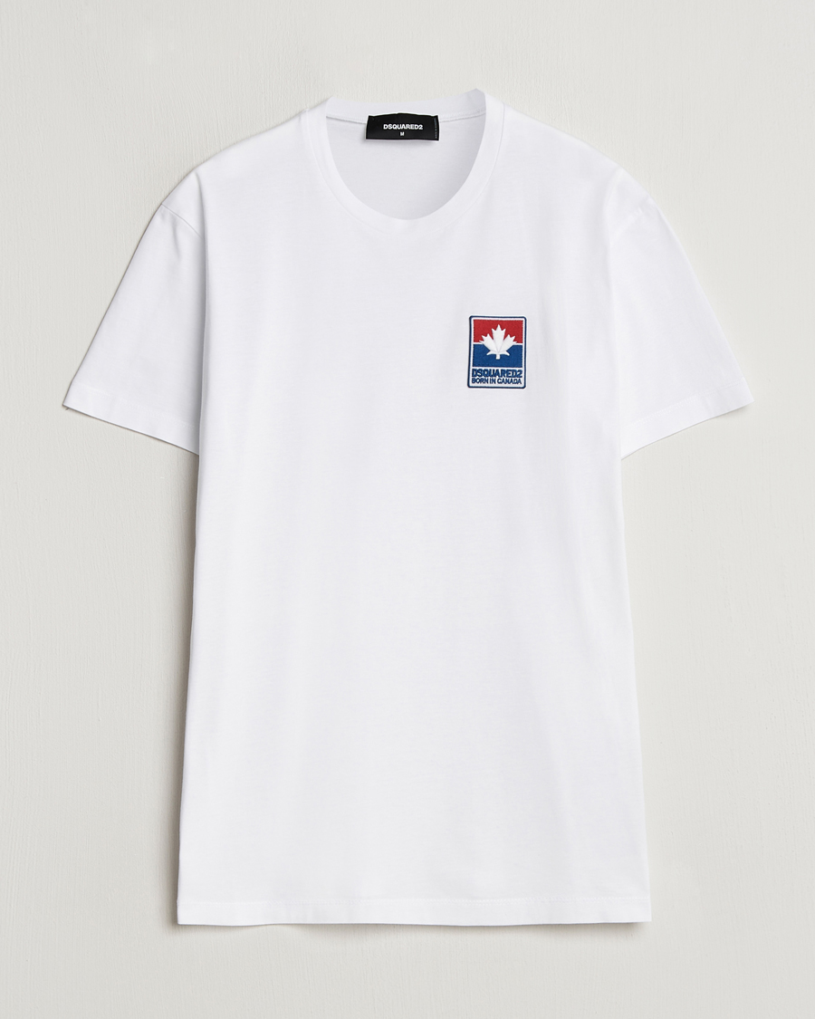 Hombres | Camisetas | Dsquared2 | Cool Fit Leaf T-Shirt White