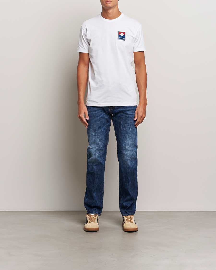 Hombres | Camisetas | Dsquared2 | Cool Fit Leaf T-Shirt White