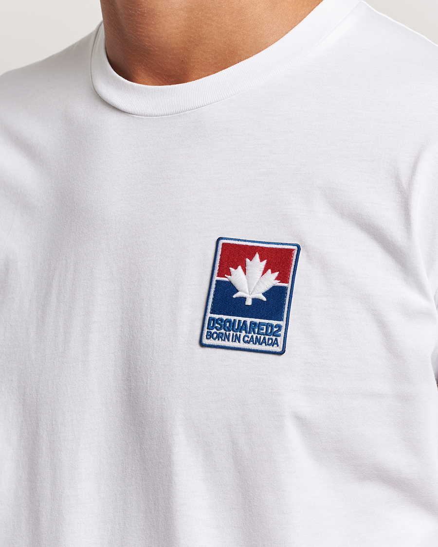 Hombres | Camisetas | Dsquared2 | Cool Fit Leaf T-Shirt White