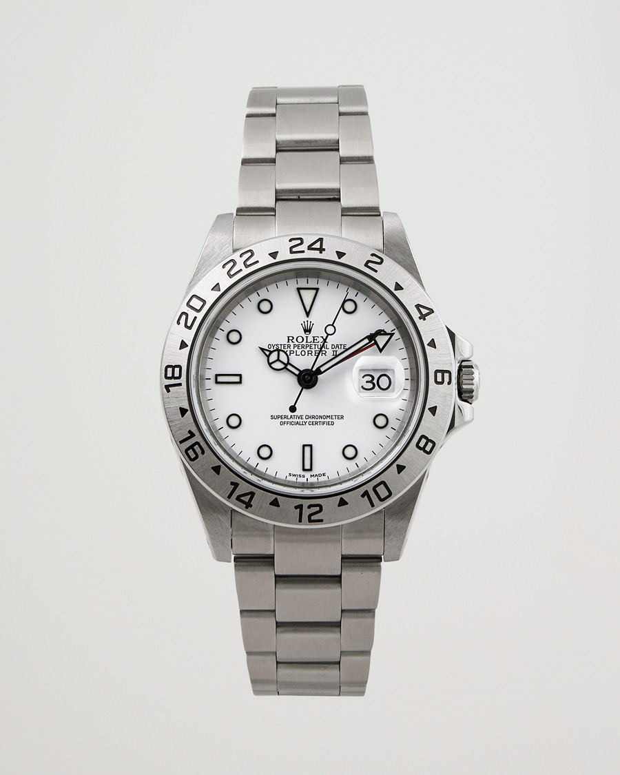Hombres | Rolex Pre-Owned Explorer 16570 Silver | Rolex Pre-Owned | Explorer 16570 Silver