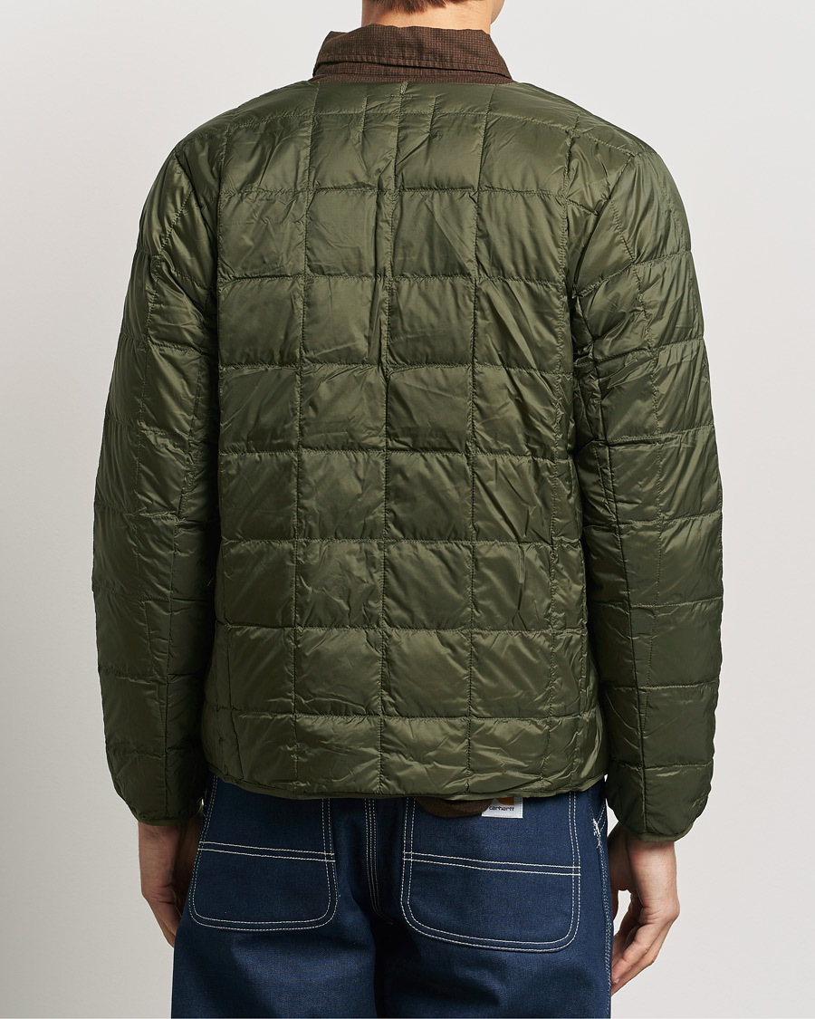 Hombres | Abrigos y chaquetas | TAION | Crew Neck Button Down Jacket Dark Olive