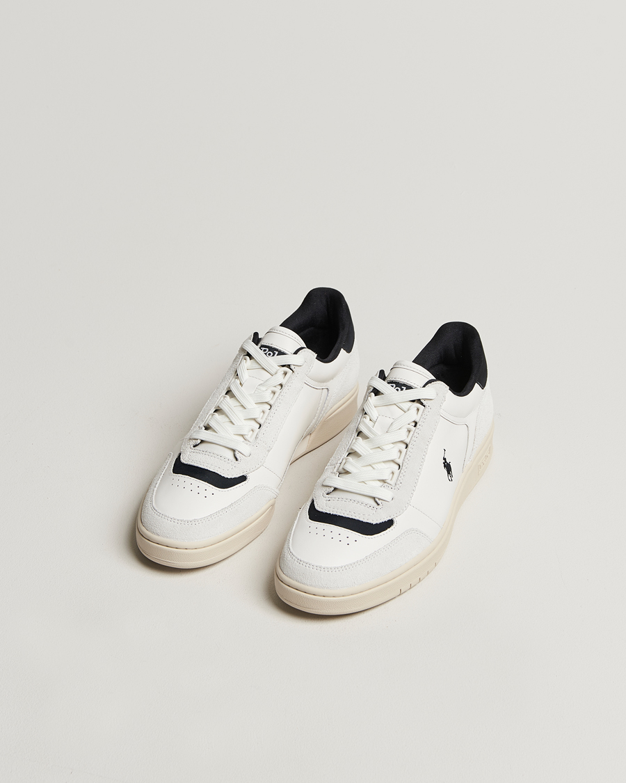 Hombres |  | Polo Ralph Lauren | Polo Court Sneaker Deckwash White/Black