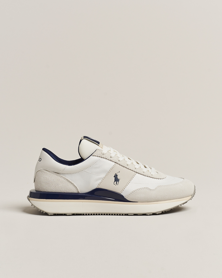 Hombres | Polo Ralph Lauren Train 89 PP Sneaker Deckwash White/Newport Navy | Polo Ralph Lauren | Train 89 PP Sneaker Deckwash White/Newport Navy