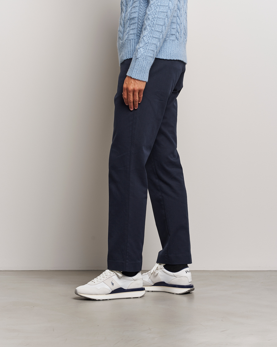 Hombres | Polo Ralph Lauren Train 89 PP Sneaker Deckwash White/Newport Navy | Polo Ralph Lauren | Train 89 PP Sneaker Deckwash White/Newport Navy