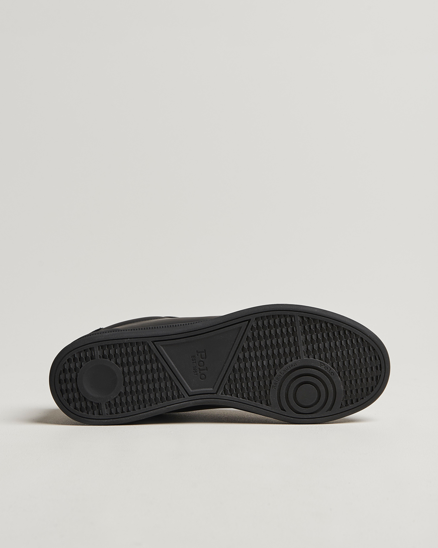 Hombres | Polo Ralph Lauren Heritage Court II High Sneaker Black/Red | Polo Ralph Lauren | Heritage Court II High Sneaker Black/Red