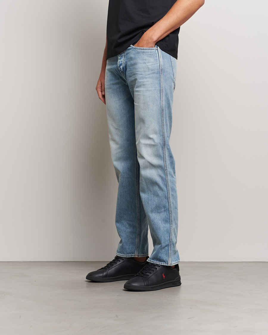 Hombres | Polo Ralph Lauren Heritage Court II High Sneaker Black/Red | Polo Ralph Lauren | Heritage Court II High Sneaker Black/Red