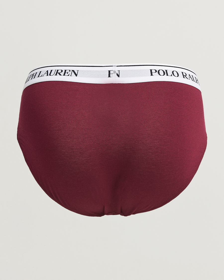 Hombres | Ropa interior y calcetines | Polo Ralph Lauren | 3-Pack Brief Damson Red/Black/Fairway Green