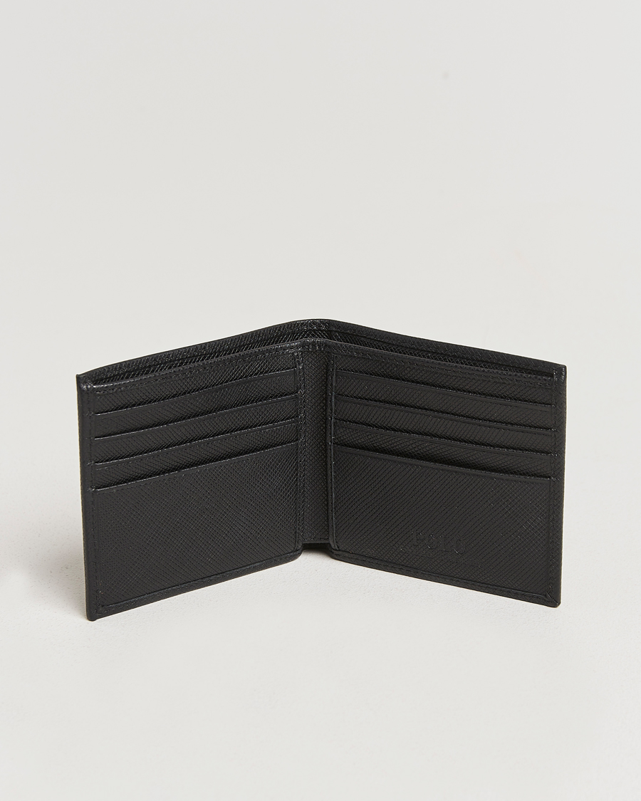 Hombres | Polo Ralph Lauren Saffiano Leather Wallet Black | Polo Ralph Lauren | Saffiano Leather Wallet Black
