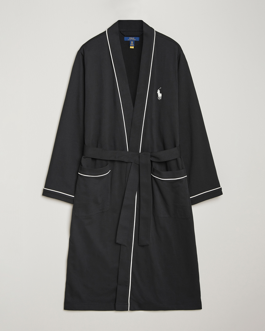 Hombres | Pijamas y batas | Polo Ralph Lauren | Cotton Jersey Robe Black