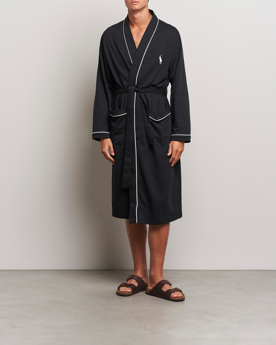 Hombres | Pijamas y batas | Polo Ralph Lauren | Cotton Jersey Robe Black
