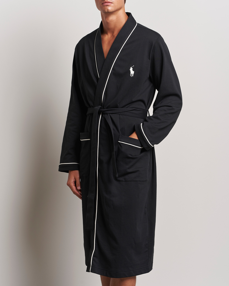 Hombres | Pijamas y batas | Polo Ralph Lauren | Cotton Jersey Robe Black