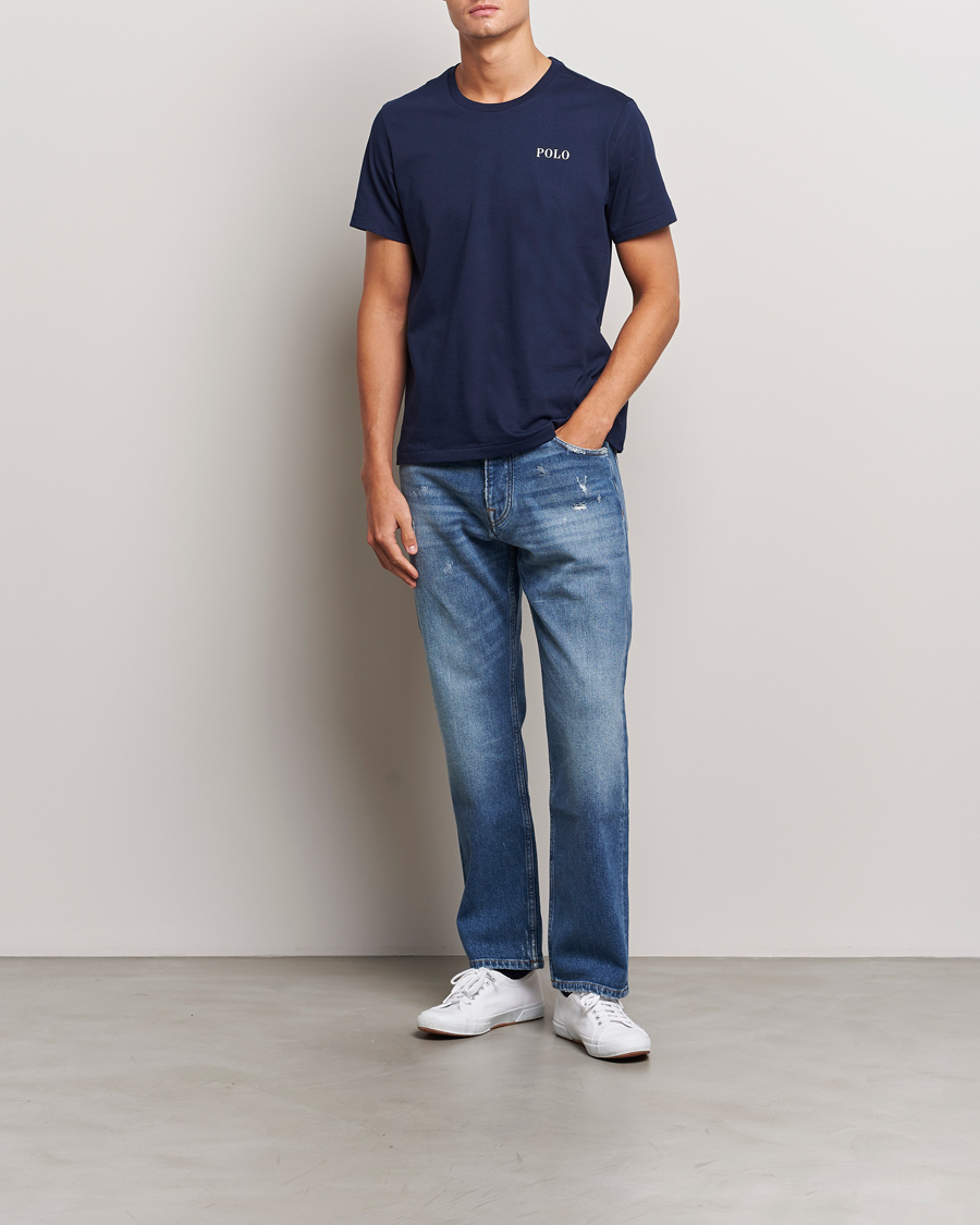 Hombres | Camisetas | Polo Ralph Lauren | Logo Cotton Jersey Sleep T-Shirt Cruise Navy
