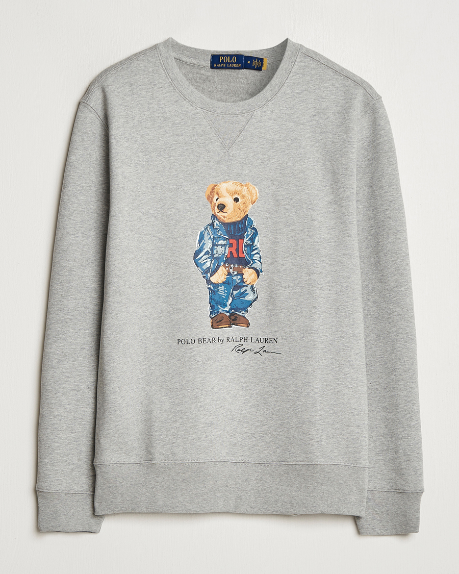 Hombres | Jerséis y prendas de punto | Polo Ralph Lauren | Crew Neck Sweatshirt Andover Heather Denim Bear