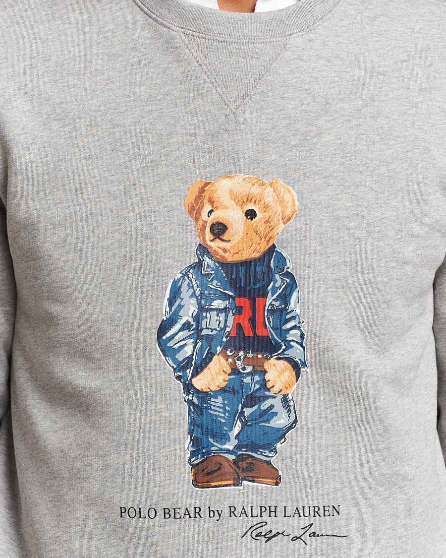 Hombres | Jerséis y prendas de punto | Polo Ralph Lauren | Crew Neck Sweatshirt Andover Heather Denim Bear