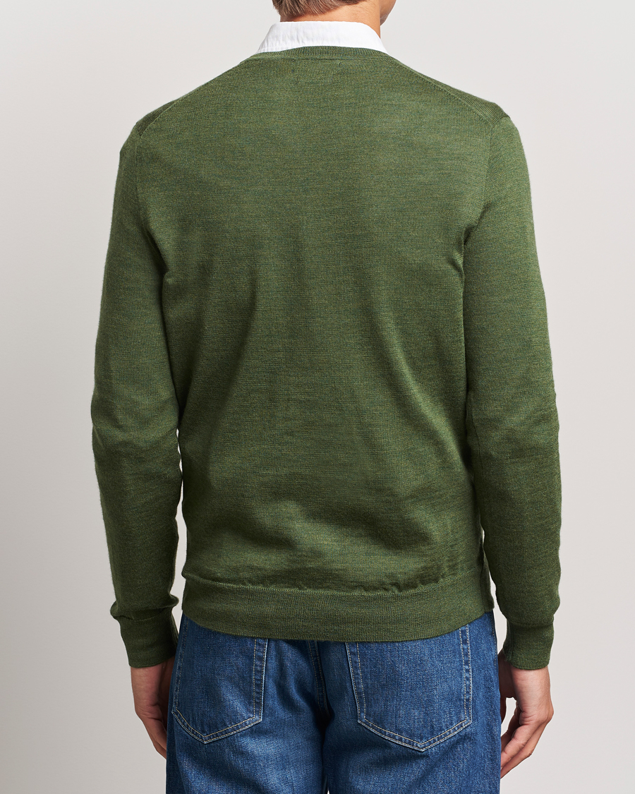 Hombres | Jerséis y prendas de punto | Polo Ralph Lauren | Merino Crew Neck Pullover Classic Olive Heather