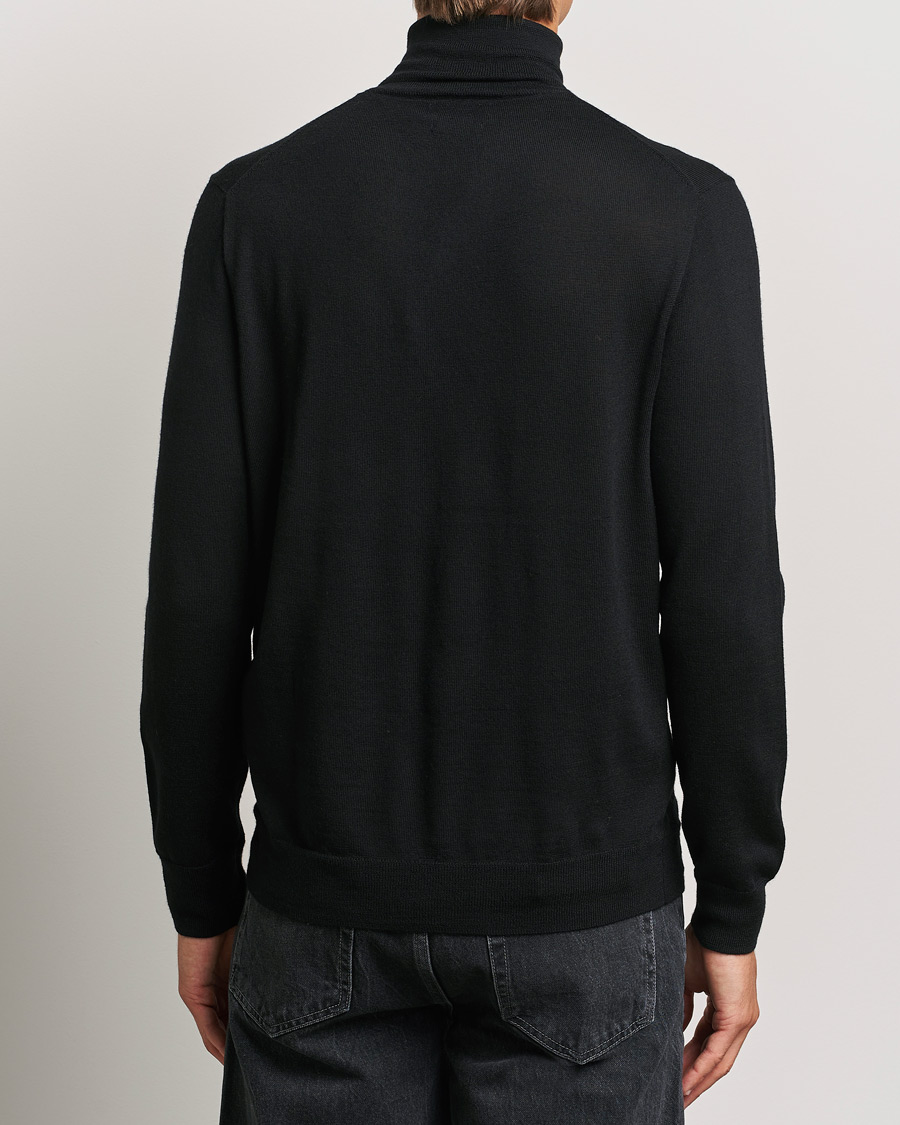 Hombres | Jerséis y prendas de punto | Polo Ralph Lauren | Merino Knitted Rollneck Polo Black