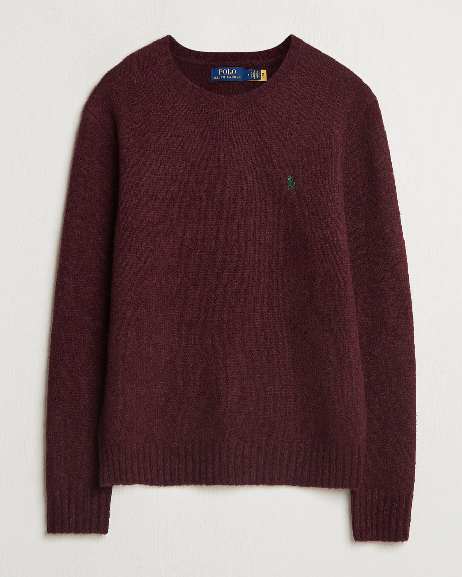 Hombres | Jerséis y prendas de punto | Polo Ralph Lauren | Alpaca Crew Neck Sweater Aged Wine Heather