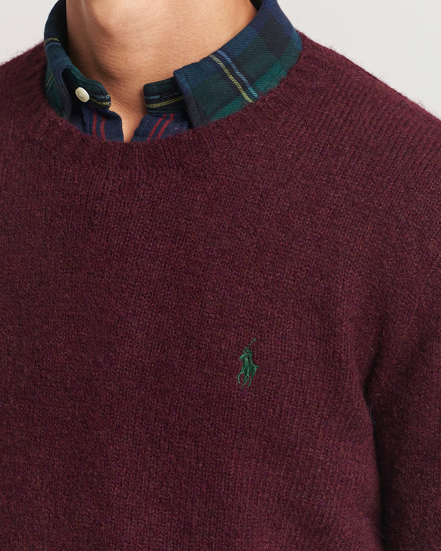 Hombres | Jerséis y prendas de punto | Polo Ralph Lauren | Alpaca Crew Neck Sweater Aged Wine Heather