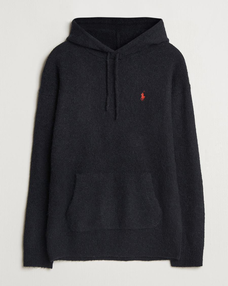 Hombres | Jerséis y prendas de punto | Polo Ralph Lauren | Alpaca Hoodie Polo Black