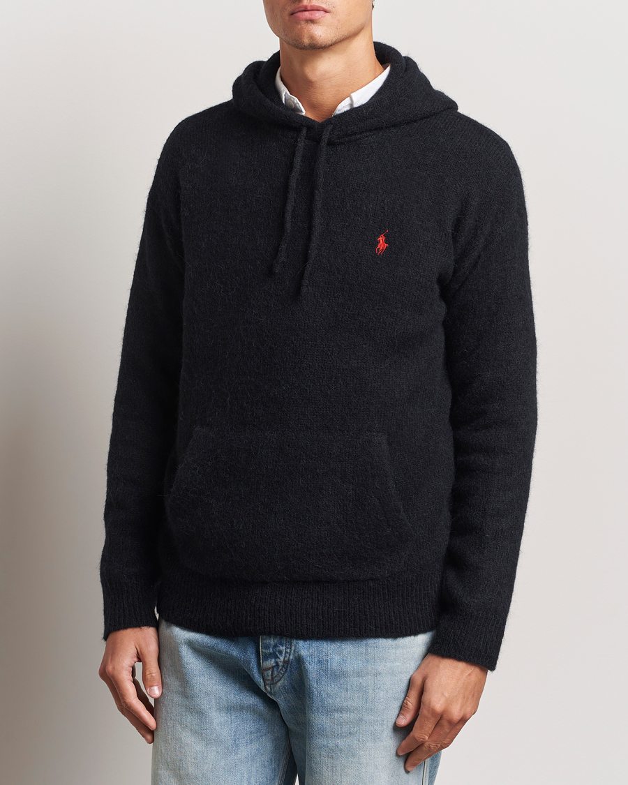 Hombres | Jerséis y prendas de punto | Polo Ralph Lauren | Alpaca Hoodie Polo Black
