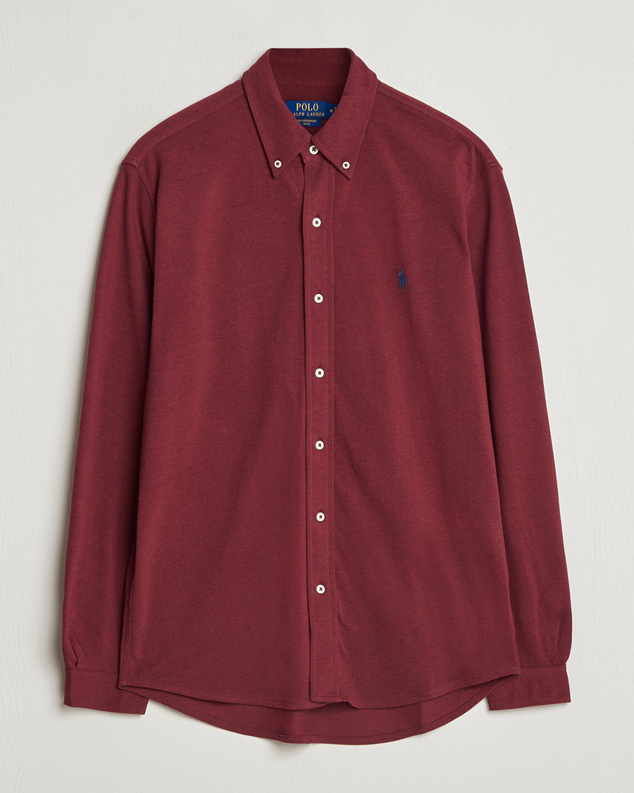 Hombres | Camisas | Polo Ralph Lauren | Featherweight Mesh Shirt Vintage Port Heather