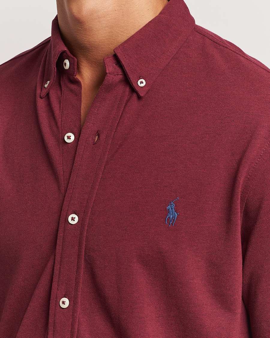 Hombres | Camisas | Polo Ralph Lauren | Featherweight Mesh Shirt Vintage Port Heather