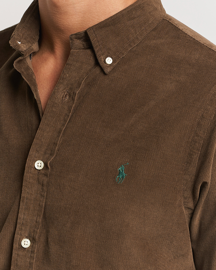 Hombres | Camisas | Polo Ralph Lauren | Slim Fit Corduroy Shirt Chocolate Mousse
