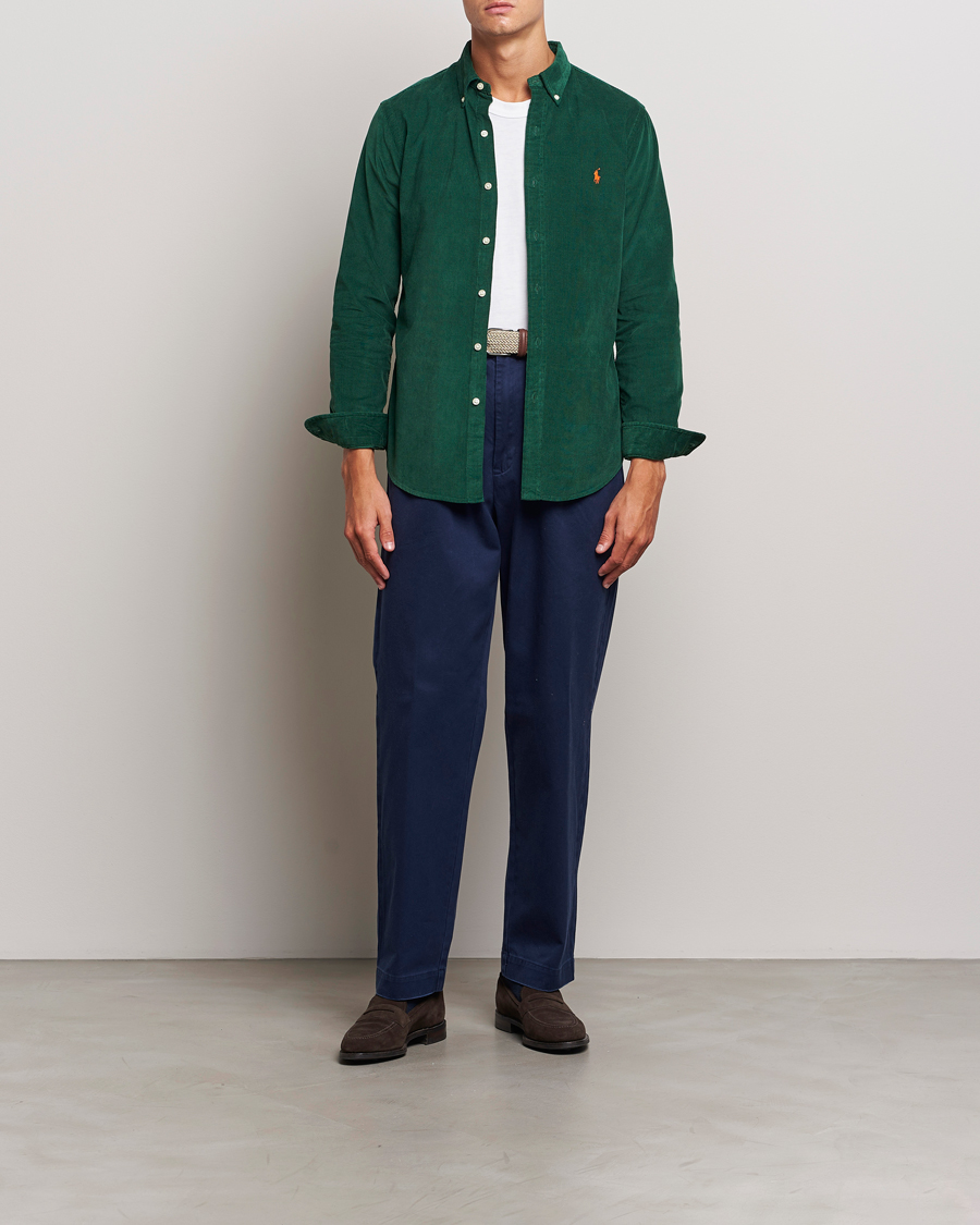 Hombres | Camisas | Polo Ralph Lauren | Slim Fit Corduroy Shirt Vintage Pine