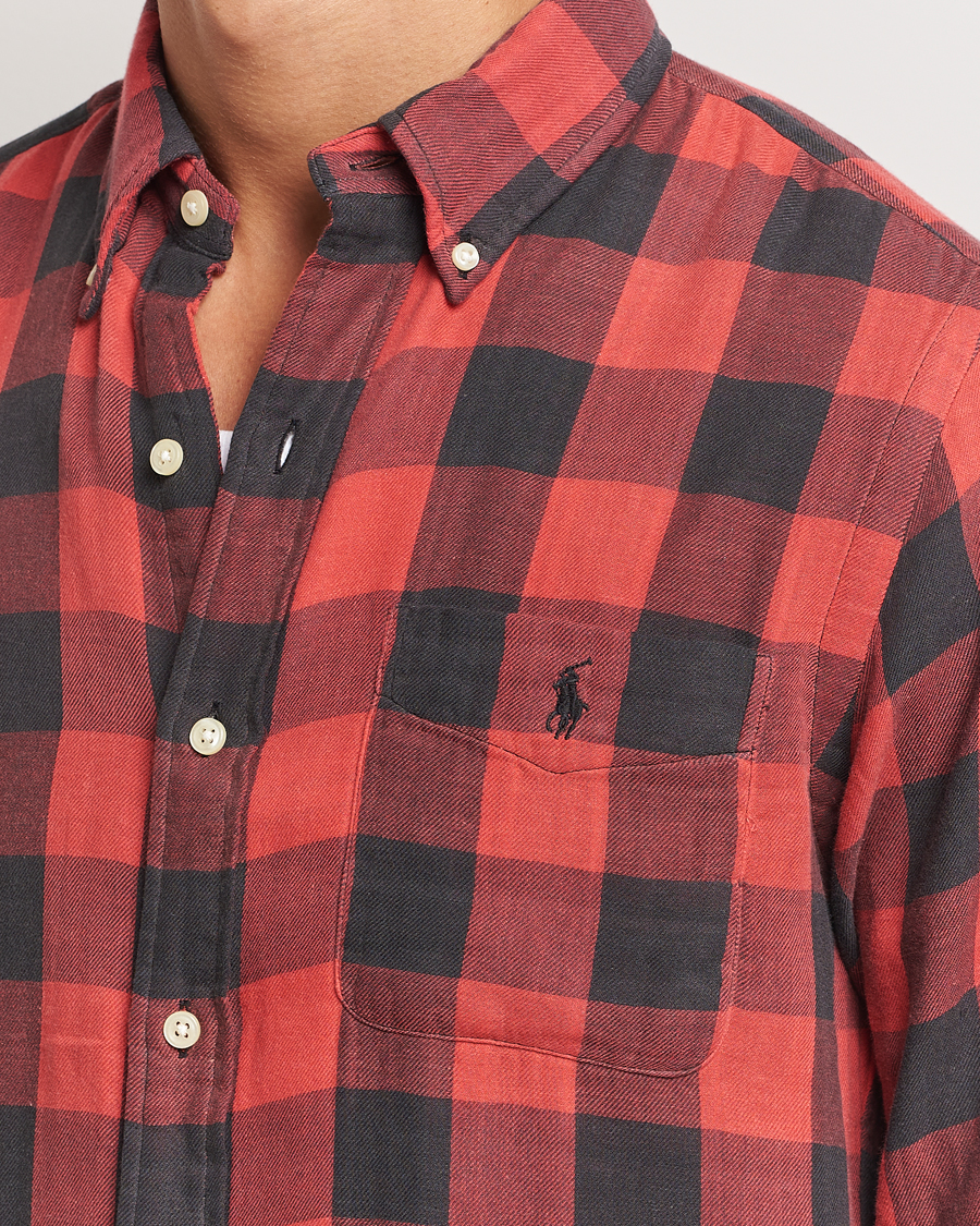 Hombres | Camisas | Polo Ralph Lauren | Double Face Custom Fit Check Shirt Red/Black