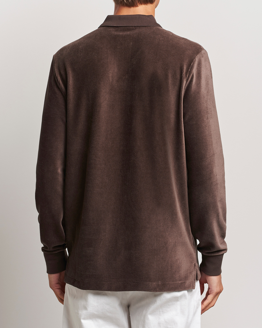 Hombres | Jerséis y prendas de punto | Polo Ralph Lauren | Corduroy Long Sleeve Polo Circuit Brown