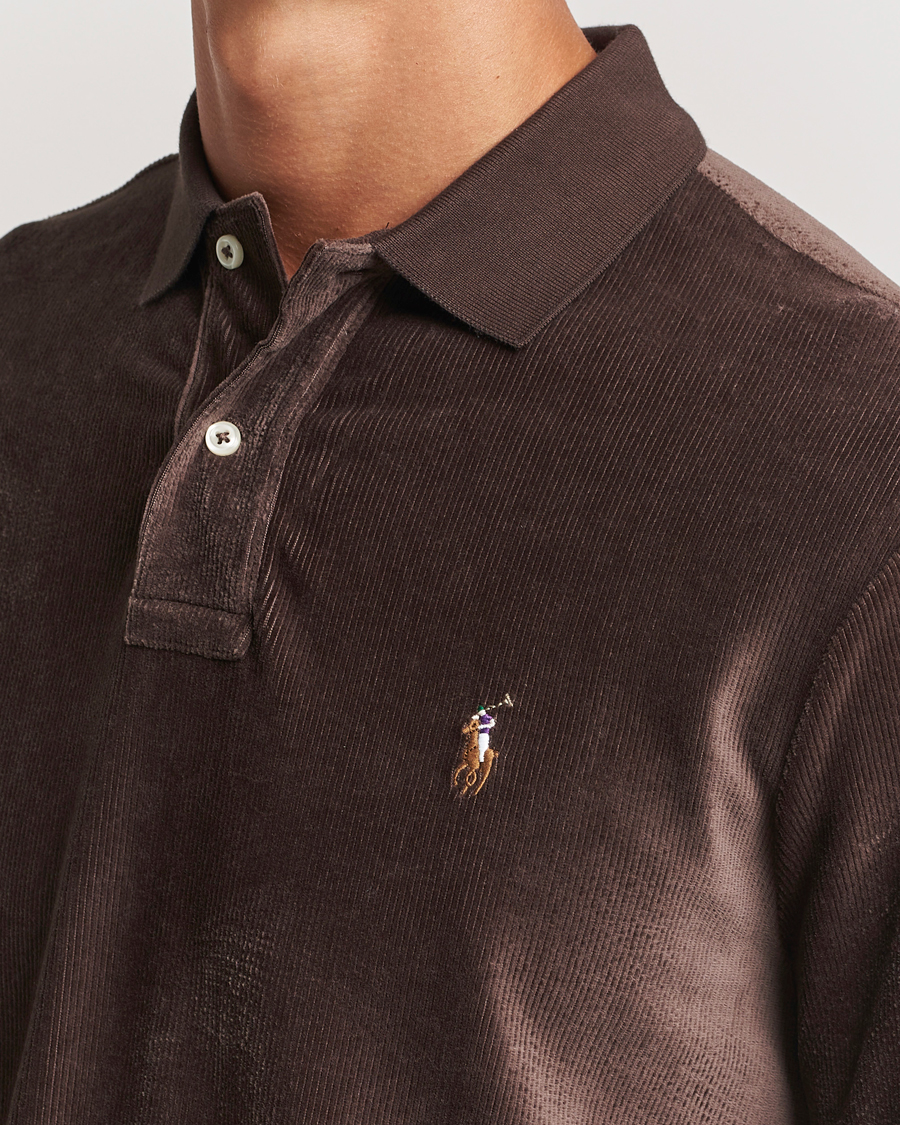 Hombres | Jerséis y prendas de punto | Polo Ralph Lauren | Corduroy Long Sleeve Polo Circuit Brown
